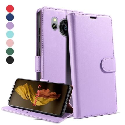 Aquos Wish4/SH-52E 手帳型ケース Aquos 多機種対応 PUレザーケース Aquos Sense9 手帳型ケース スタンド機能付き スマホケース 全7色 SKU:IPC02202025008LS
