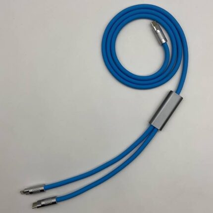 PD100W 充電ケーブル 2in1 usb-c  type-c ケーブル 2台同時充電コード 1.2m 1.8m 多機能 高耐久シリコン 2in1 充電ケーブル  全2色  SKU:IPC02262025025