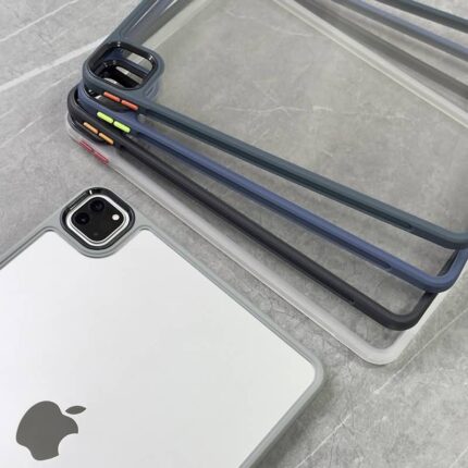ipad pro 13inch  2in1 PC+TPU ケース サイドカラーケース  アップル アイパッド ipad pro 12.9inch ケース スタンド機能 衝撃吸収 保護カバー 全5色 SKU:IPC02272025013