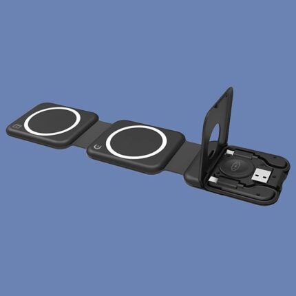 折れ畳式 3in1ワイヤレス充電器 Apple watch &Air Pods充電可能ワイヤレス充電  ツールボックス SIMカード マルチ変換アダプタ  全2色 SKU:IPC02272025022