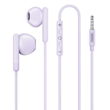 3.5mm type-c  lightning  ヘッドホン 有線イヤホン イヤホン ライトニング lightning アップル リモコン 音量調節 マイク リモートワーク REMAX RM-522 有線イヤホン purple/blue/dark green/white 全4色 SKU:IPC03092025026