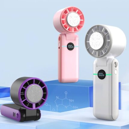 冷却プレート付 小型扇風機 ハンディファン 100段階調整 13000RPM 携帯扇風機 4400mAh内臓バッテリー ミニ扇風機 手持ち扇風機 充電式扇風機 瞬間冷却 風量調節 熱中症対策 全3色 SKU:IPC03252025044