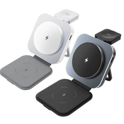 3in1 ワイヤレス充電器 置くだけ充電 折りたたみ式  15W急速充電 ワイヤレス充電スタンド watch充電器 アップルウォッチ イヤホン 充電  全2色 SKU:IPC03292025063