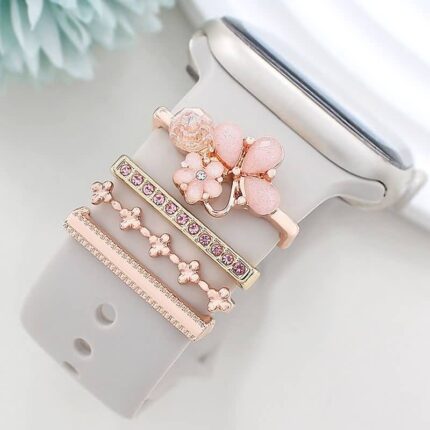 アップルウォッチ バンド チャーム Apple Watch バンド チャーム apple watch アクセサリー Apple Watch バンド ベルト アクセサリー キラキラ デコレーション アップルウォッチ 全3色 SKU:IPC04172025032
