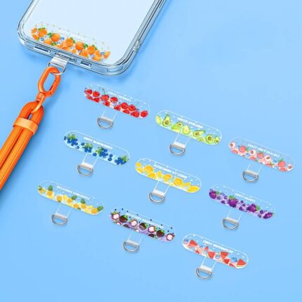 TPU製 スマホストラップ用 背面 シールパッド 薄型 0.6mm ネックストラップ ストラップホルダー対応シールパッド 多機種対応 全10色 SKU:IPC04182025019